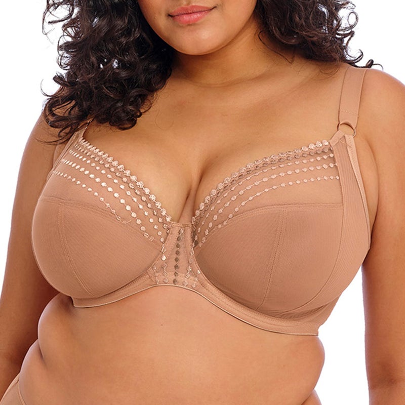 Elomi Women's Plus-size Matilda Underwire Plunge Bra, Cafe Au Lait, 34H - Image 1